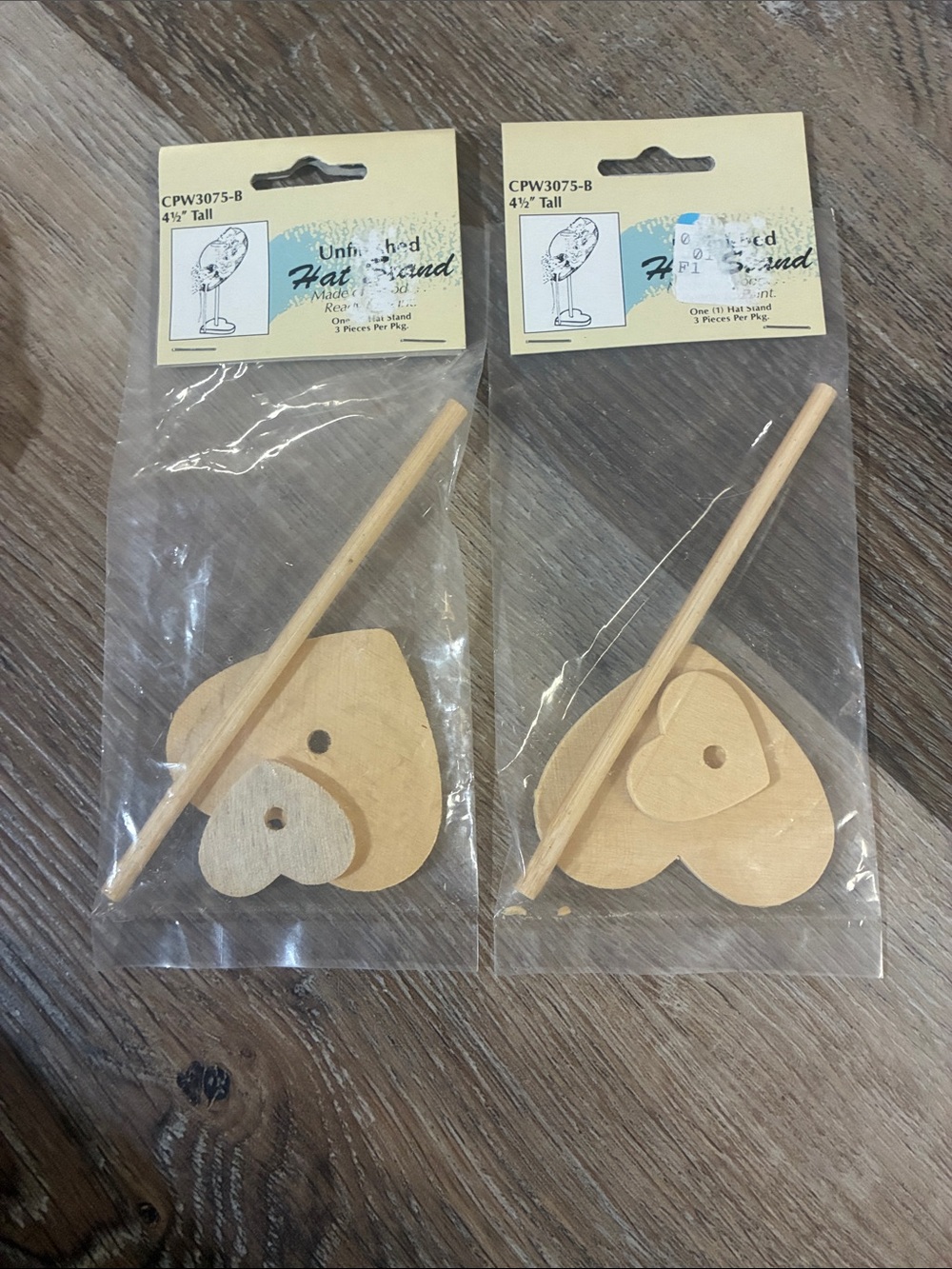 Wang international unfinished wooden hat stands
